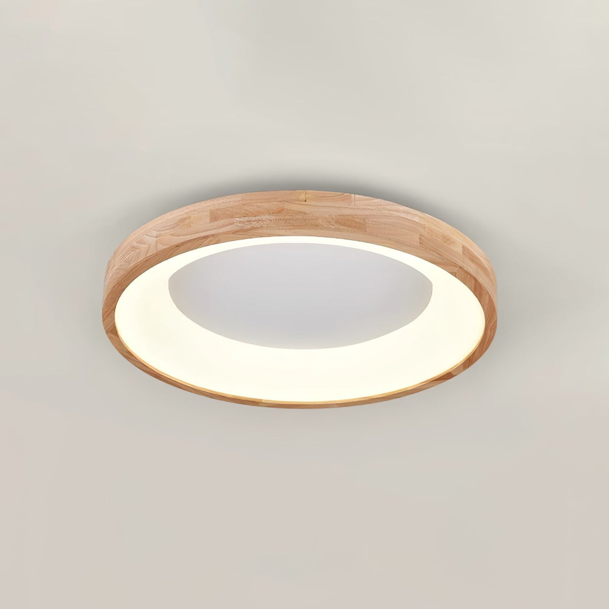 Uphae Moderne plafondlamp van hout met minimalistisch vierkant ontwerp