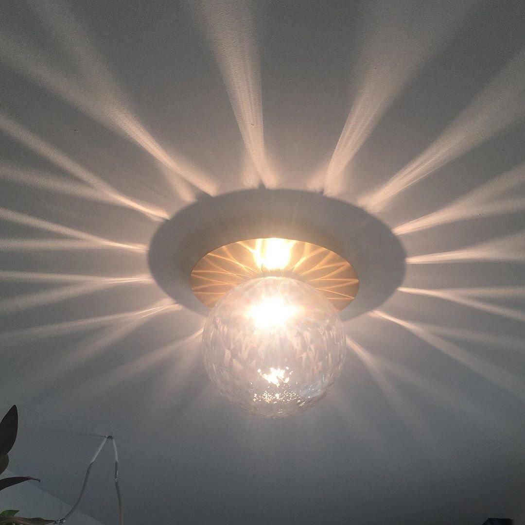 Nifte wandlamp Ronde Schijf Mondblaasglas Minimalistisch met bolvormige kap