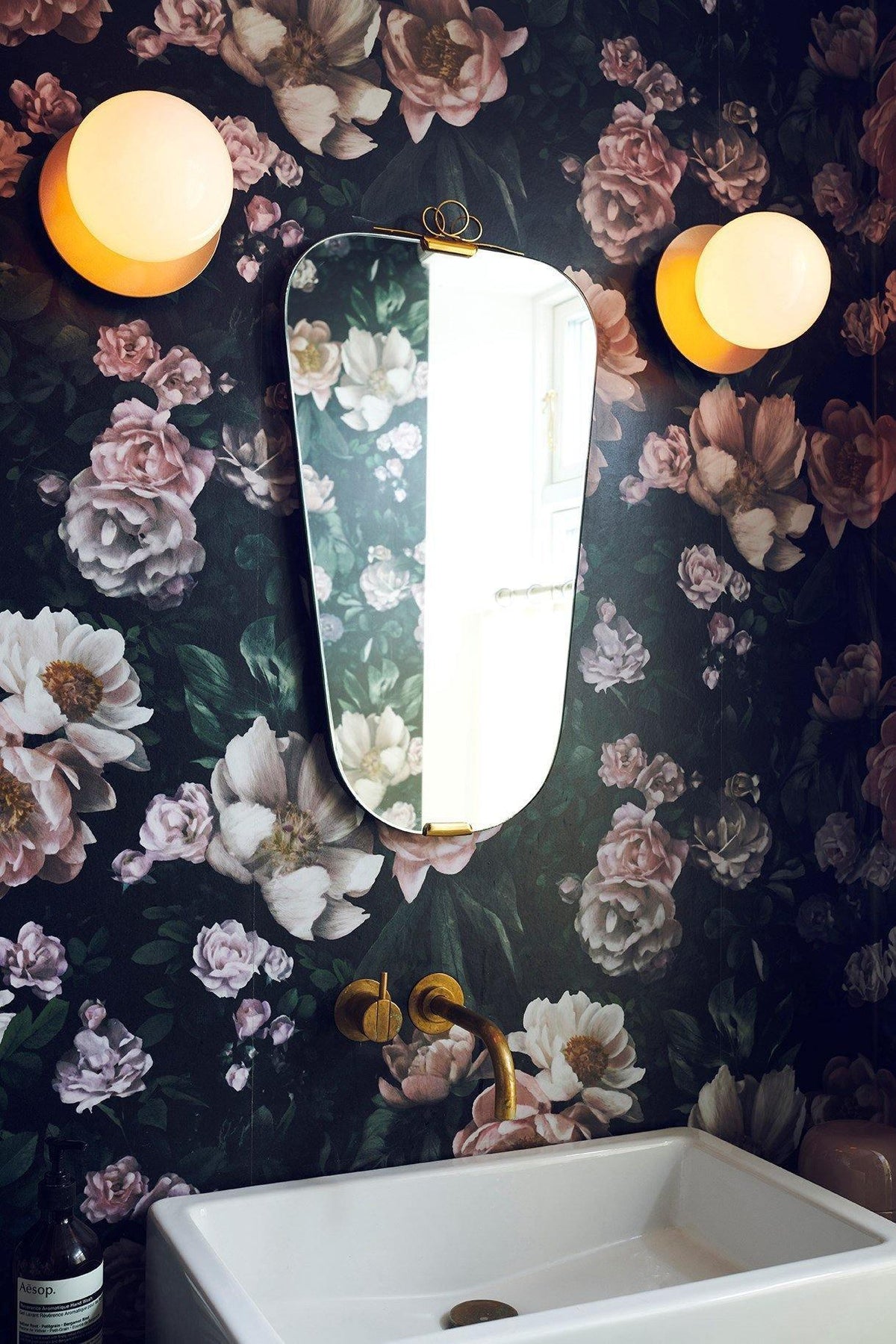 Nifte wandlamp Ronde Schijf Mondblaasglas Minimalistisch met bolvormige kap