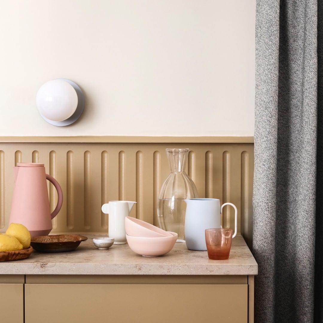 Nifte wandlamp Ronde Schijf Mondblaasglas Minimalistisch met bolvormige kap