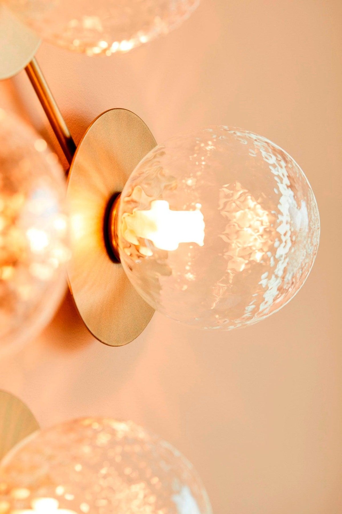 Nifte wandlamp Ronde Schijf Mondblaasglas Minimalistisch met bolvormige kap