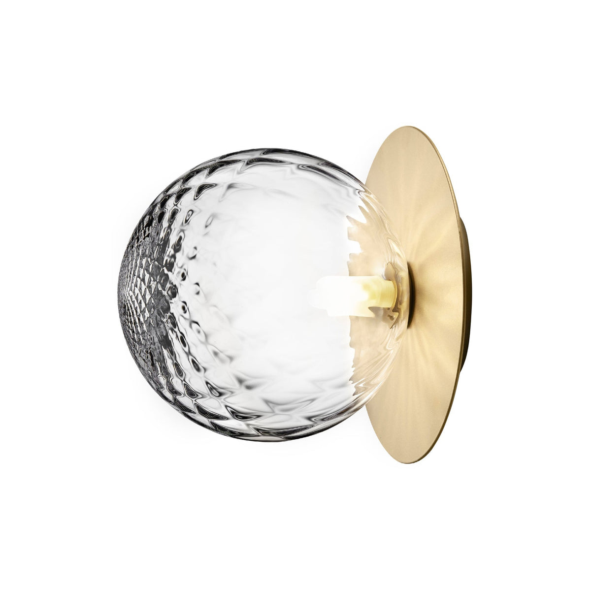 Nifte wandlamp Ronde Schijf Mondblaasglas Minimalistisch met bolvormige kap