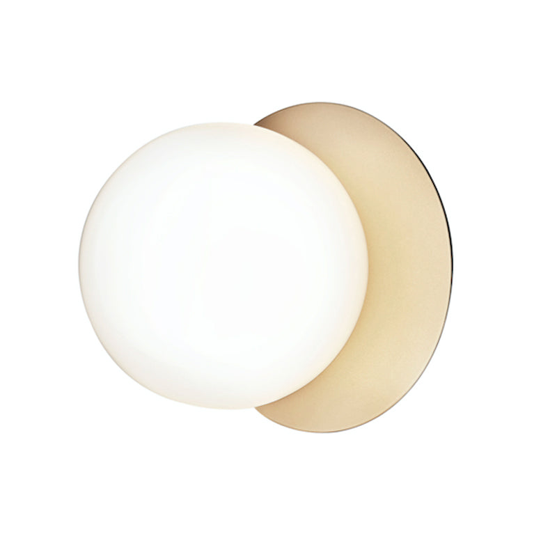 Nifte wandlamp Ronde Schijf Mondblaasglas Minimalistisch met bolvormige kap