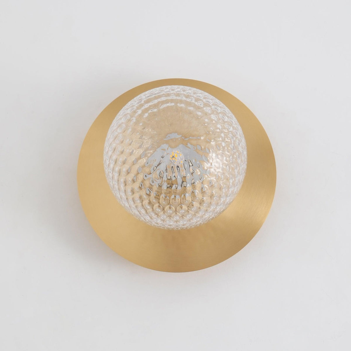 Nifte wandlamp Ronde Schijf Mondblaasglas Minimalistisch met bolvormige kap