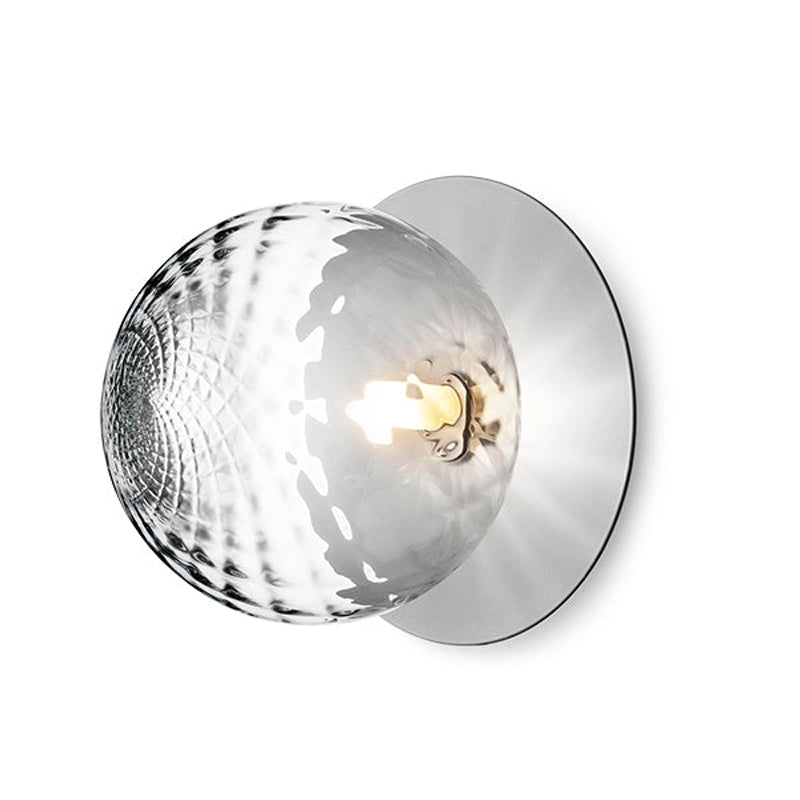 Nifte wandlamp Ronde Schijf Mondblaasglas Minimalistisch met bolvormige kap