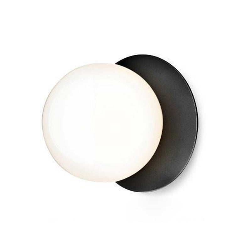 Nifte wandlamp Ronde Schijf Mondblaasglas Minimalistisch met bolvormige kap