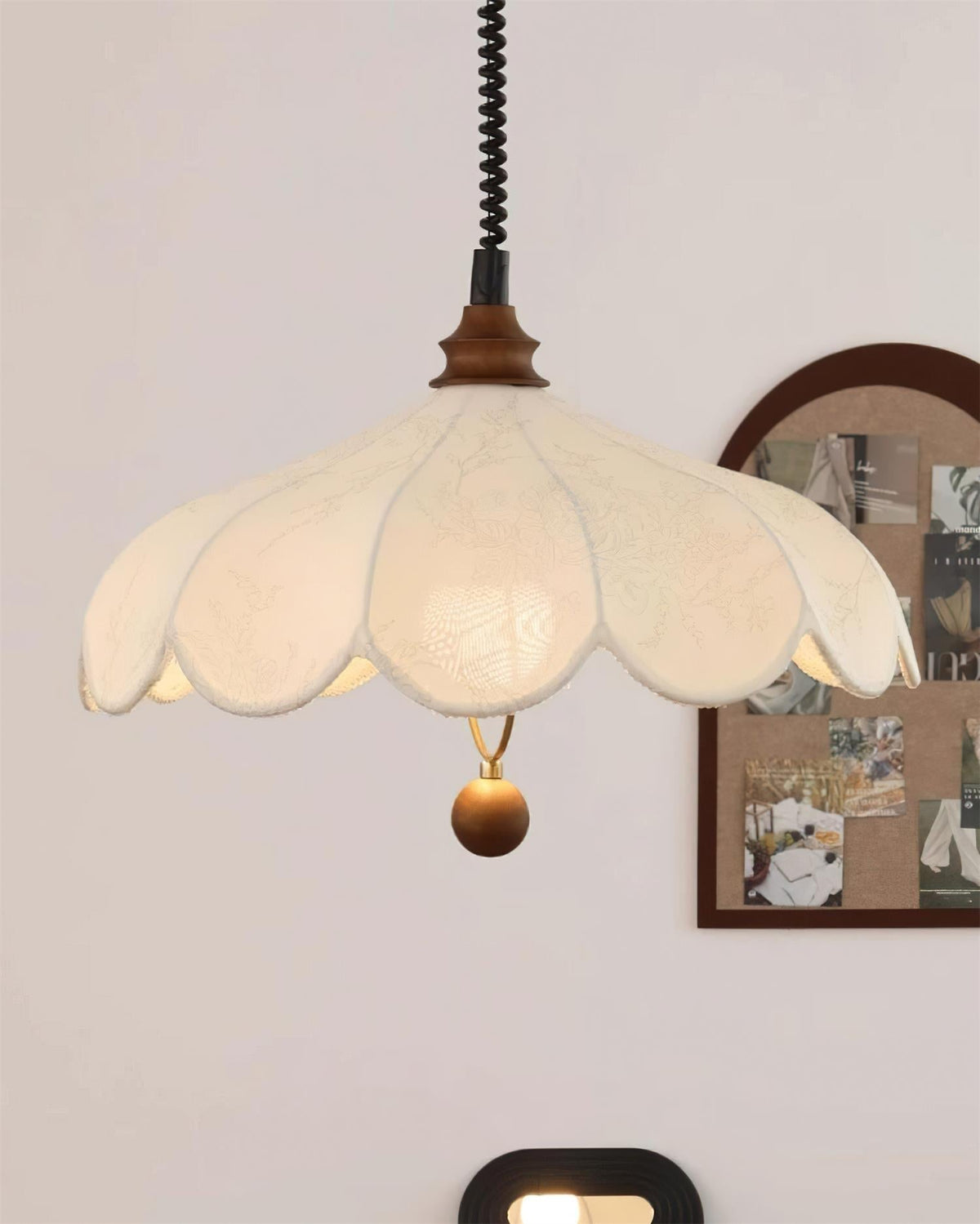 Hanglamp Petals met patroon Vintage Bloemen Frans Elegante met bloemblaadjes