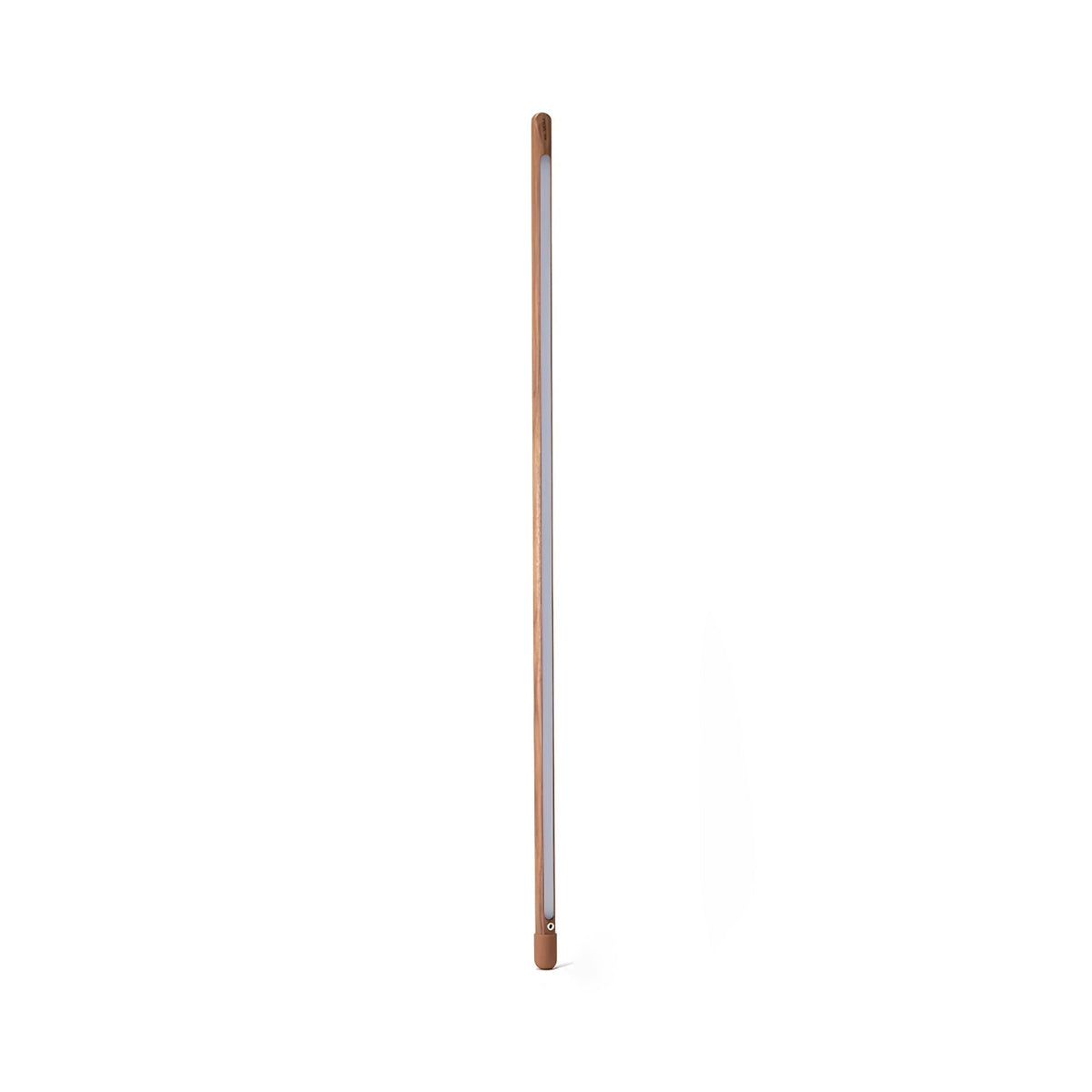 Echo Lineaire moderne vloerlamp van walnoothout