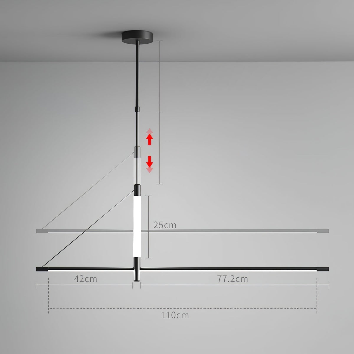Araeyra Moderne Minimalistische Lineaire hanglamp