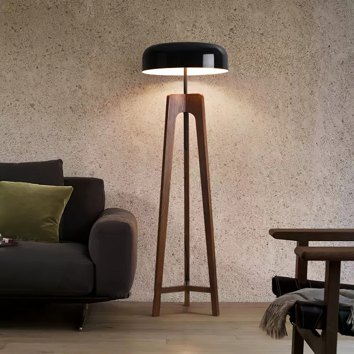 Kovain Houten Minimalistische vloerlamp