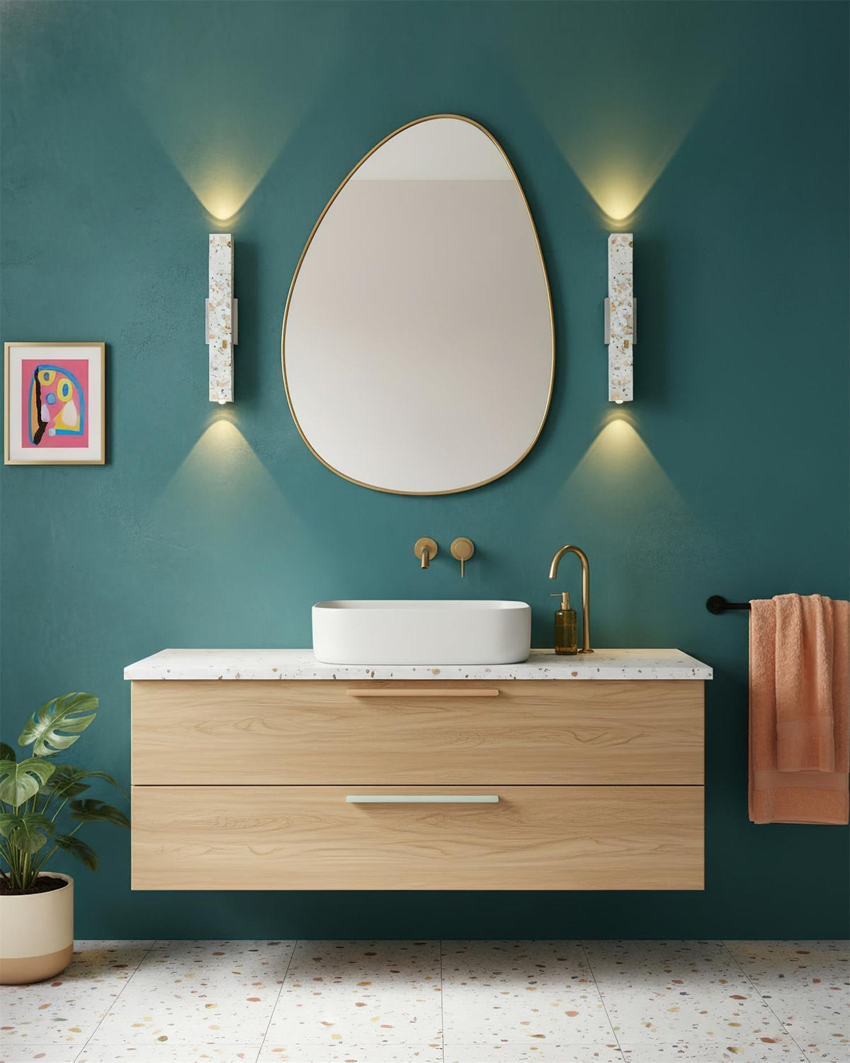 Renaelle Terrazzo wandlamp