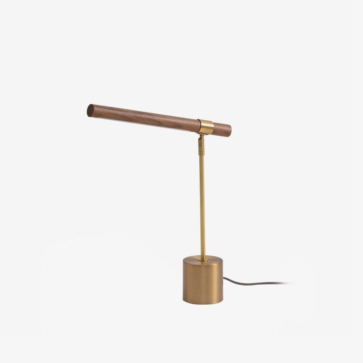 Elauine Minimalistische tafellamp met Lineair Houtaccent