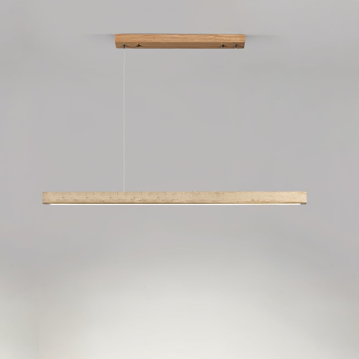 Lyven Minimalistische hanglamp van travertin