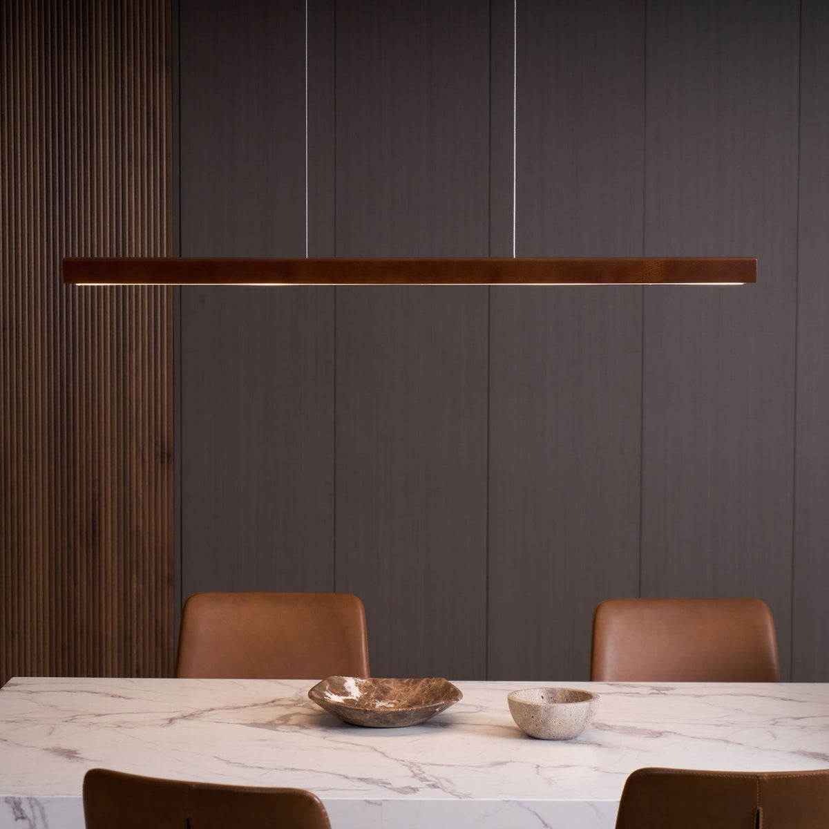 Aro Lineaire hanglamp van hout