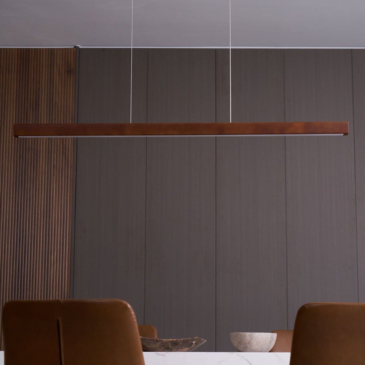 Aro Lineaire hanglamp van hout