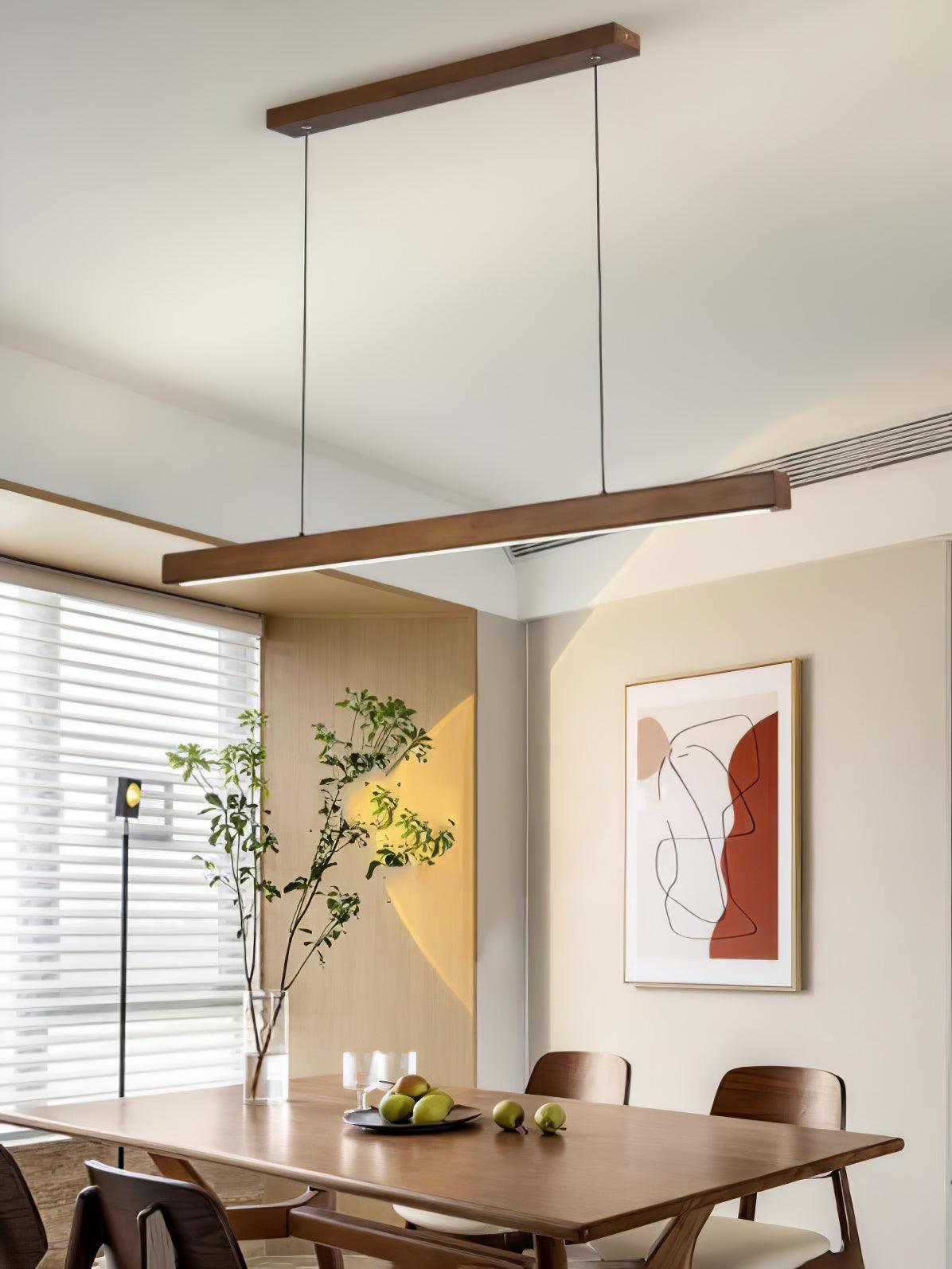 Aro Lineaire hanglamp van hout