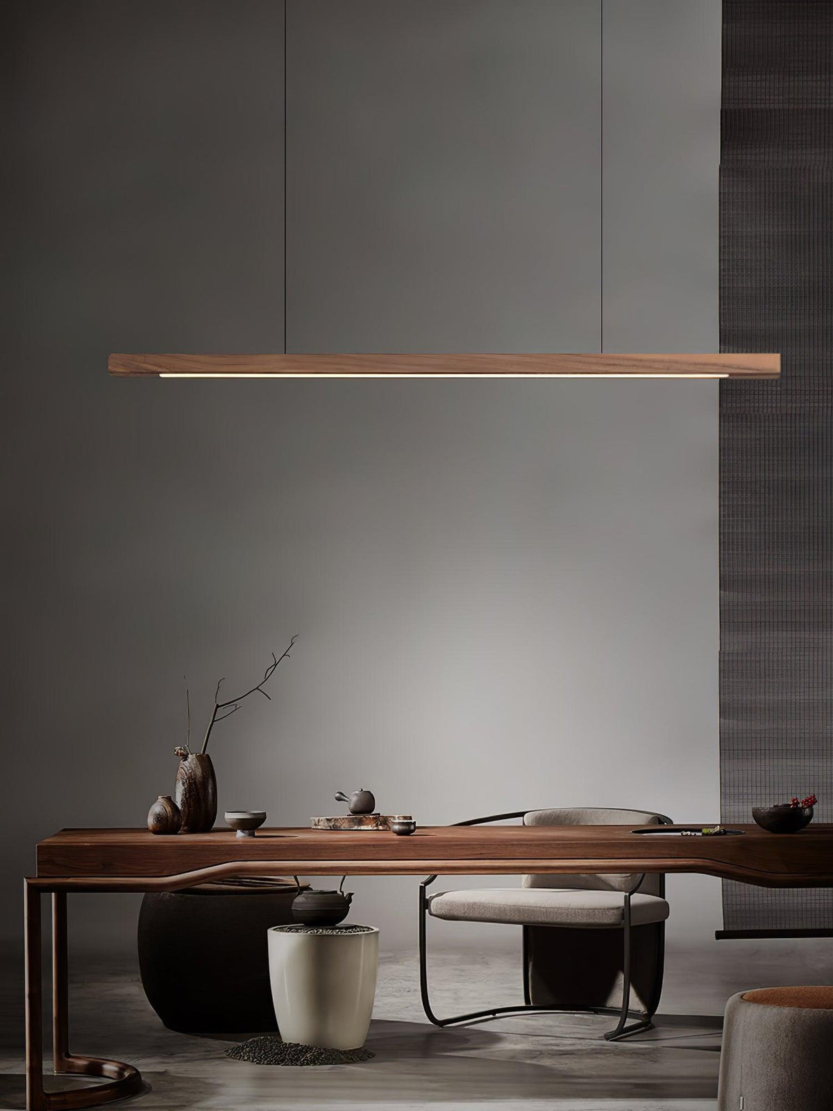 Aro Lineaire hanglamp van hout