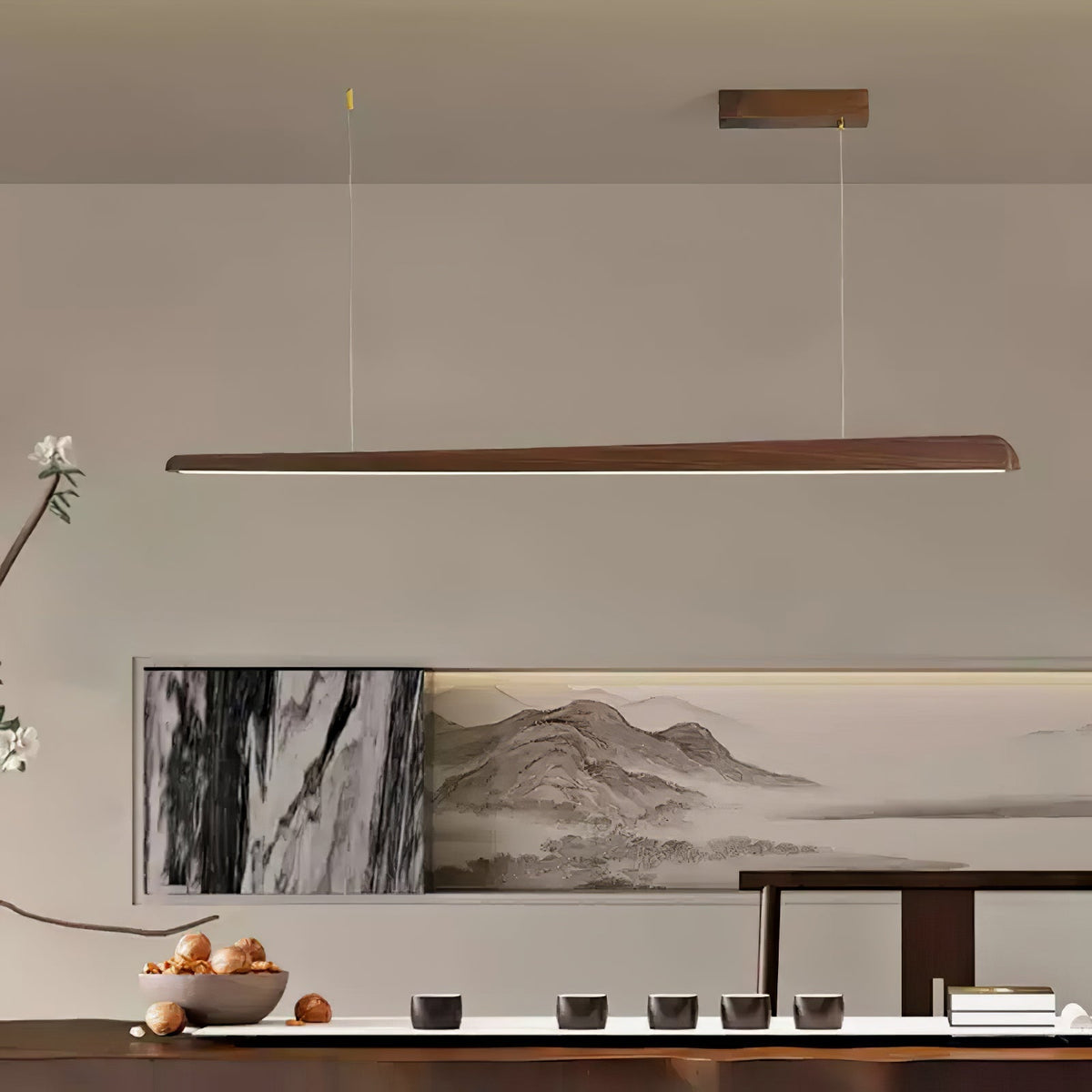 Sylanaya Hout Minimalistische hanglamp
