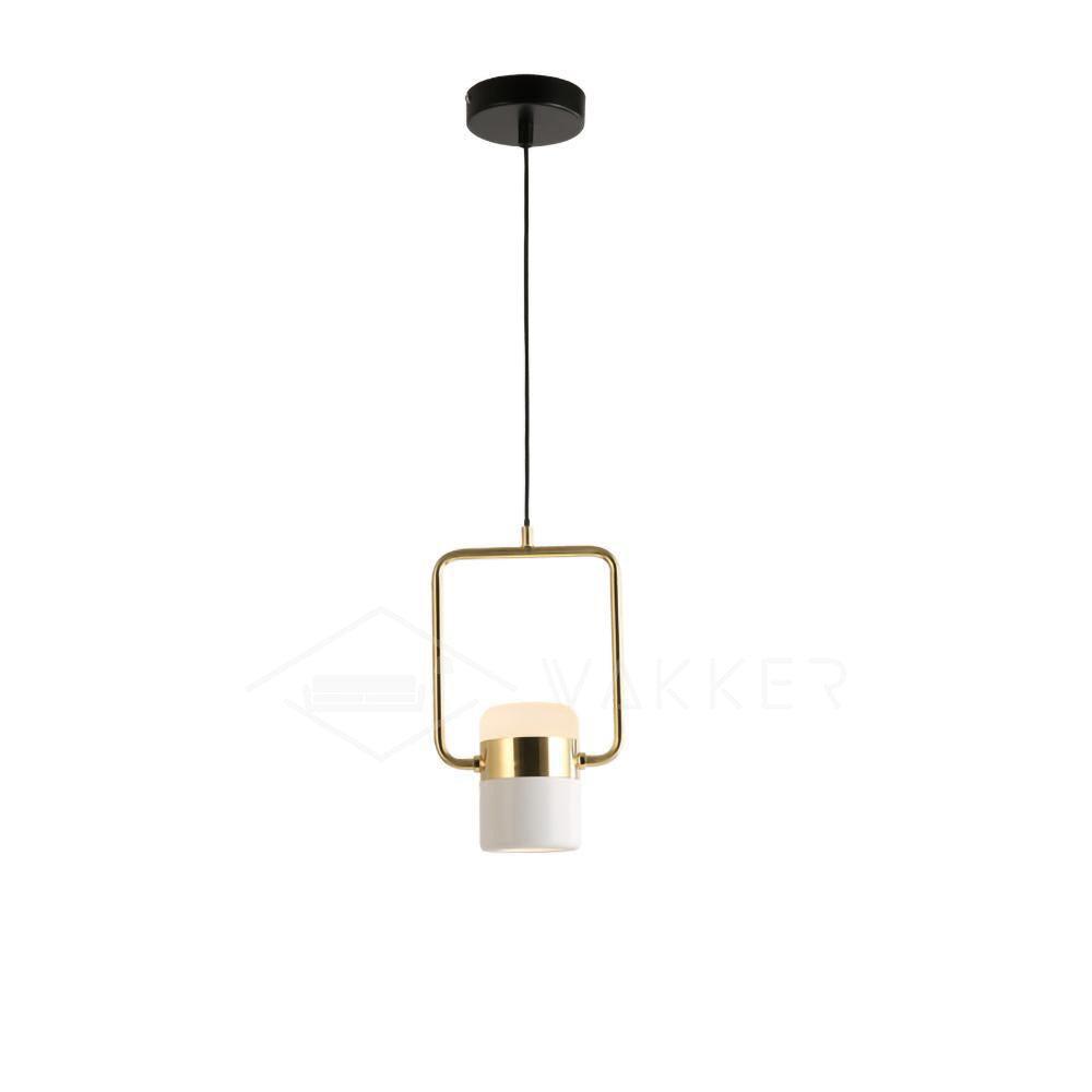 Lirael Hanglamp Verstelbaar Glas met Messing