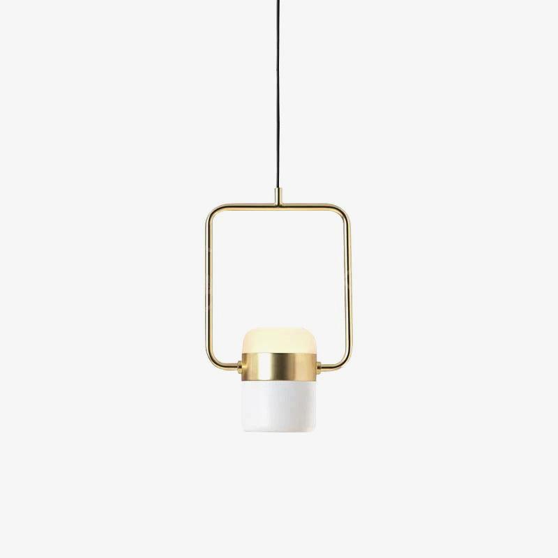 Lirael Hanglamp Verstelbaar Glas met Messing