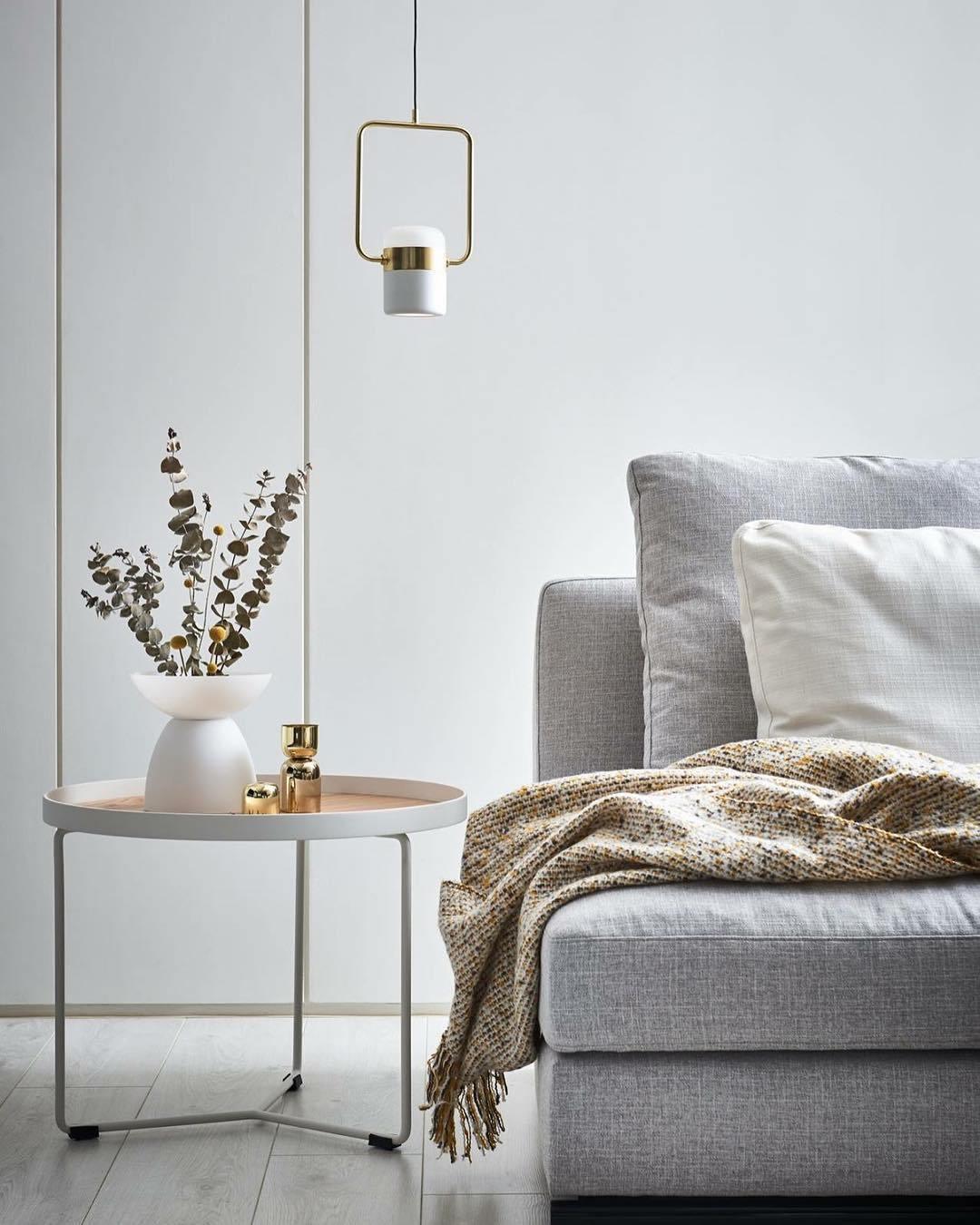 Lirael Hanglamp Verstelbaar Glas met Messing