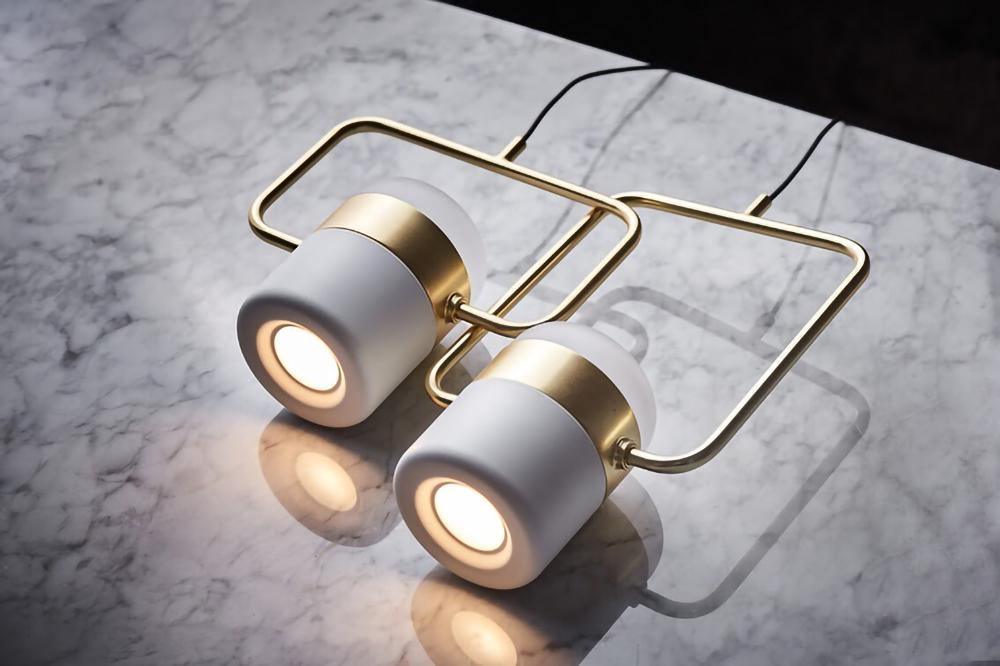 Lirael Hanglamp Verstelbaar Glas met Messing
