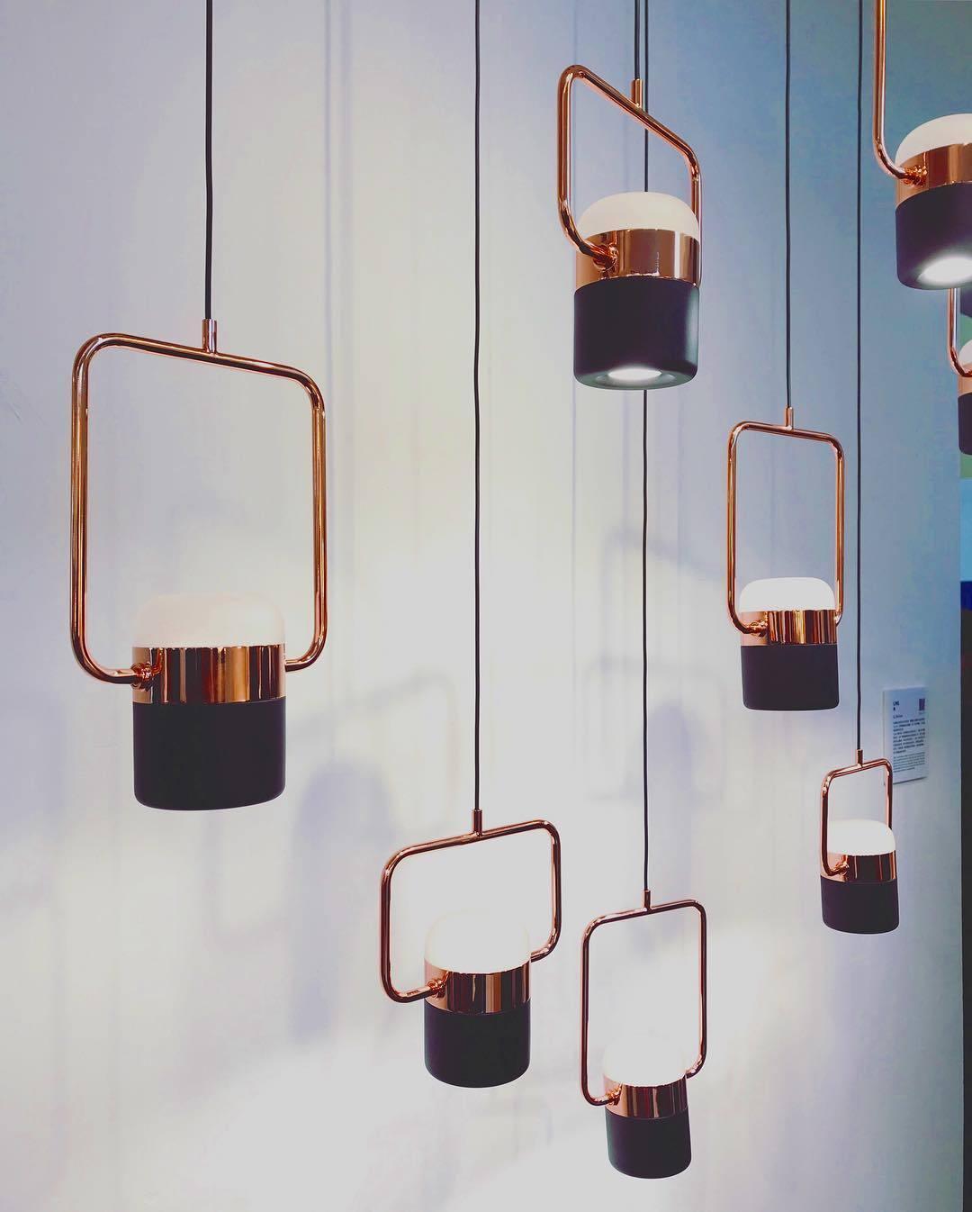 Lirael Hanglamp Verstelbaar Glas met Messing