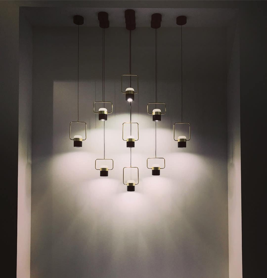 Lirael Hanglamp Verstelbaar Glas met Messing