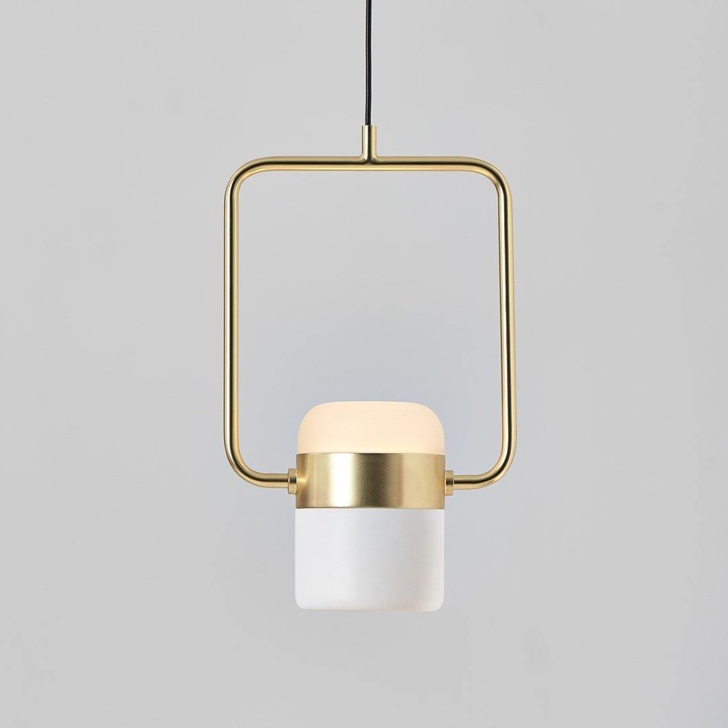 Lirael Hanglamp Verstelbaar Glas met Messing