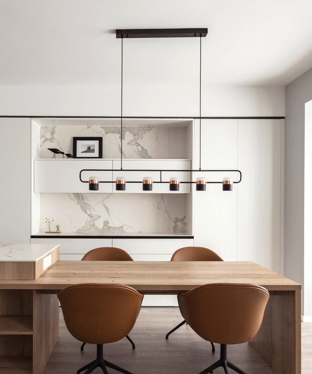 Lirael Hanglamp Verstelbaar Glas met Messing
