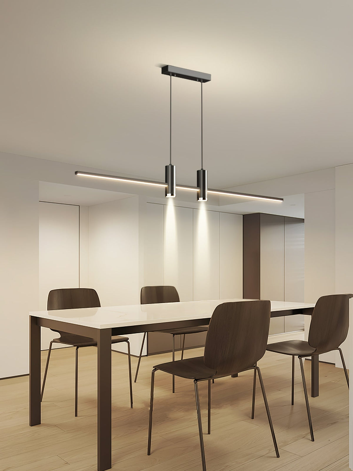 Auroaine Moderne hanglamp van goudkleurig metaal minimalistisch voor eetkamer