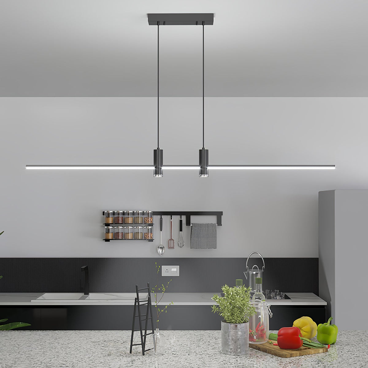 Auroaine Moderne hanglamp van goudkleurig metaal minimalistisch voor eetkamer