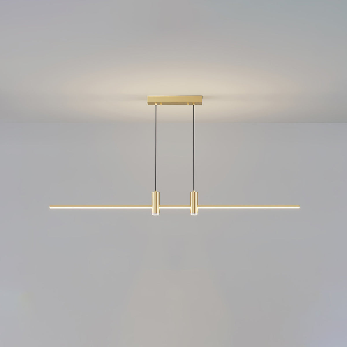 Auroaine Moderne hanglamp van goudkleurig metaal minimalistisch voor eetkamer