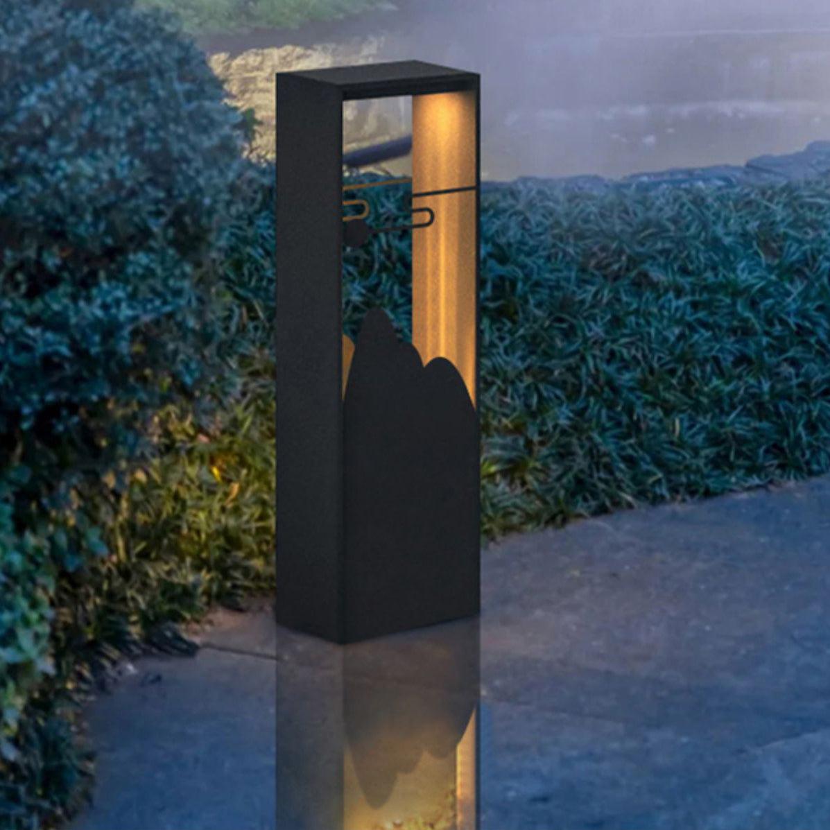 Zen Rustieke buitenhanglamp van acryl