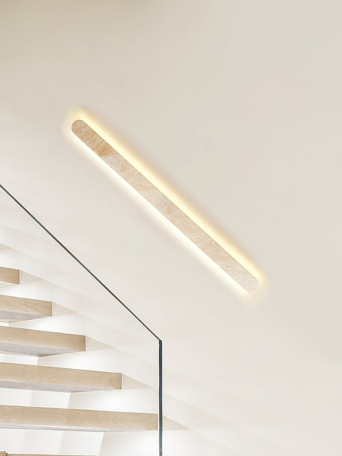 Elraee Geel travertin wandlamp