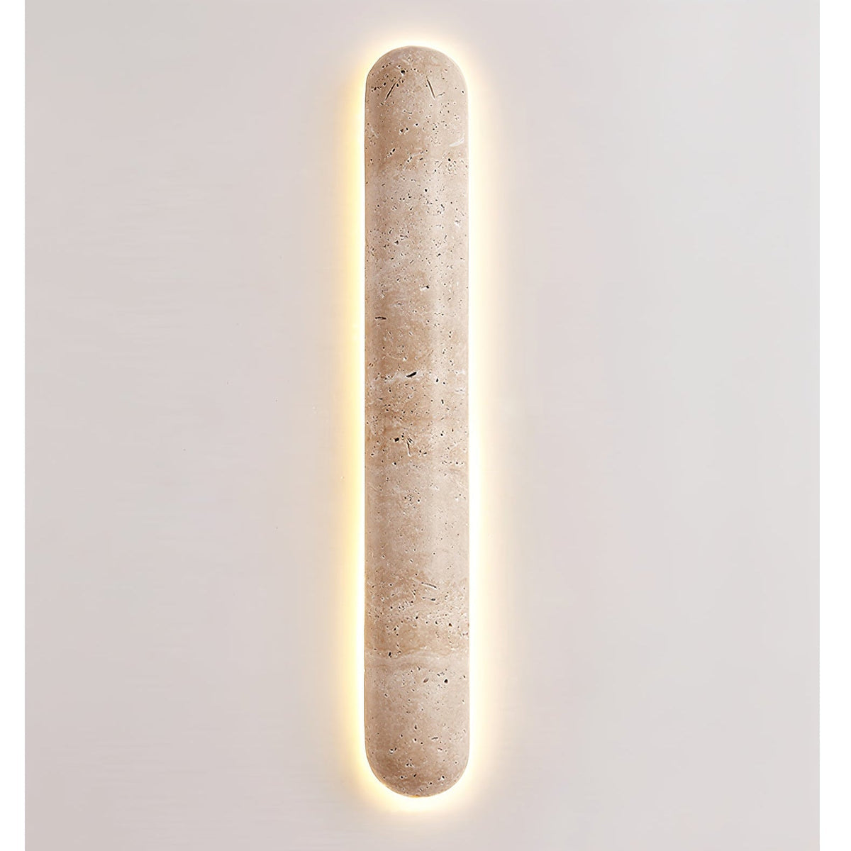 Aelius wandlamp Geel travertin