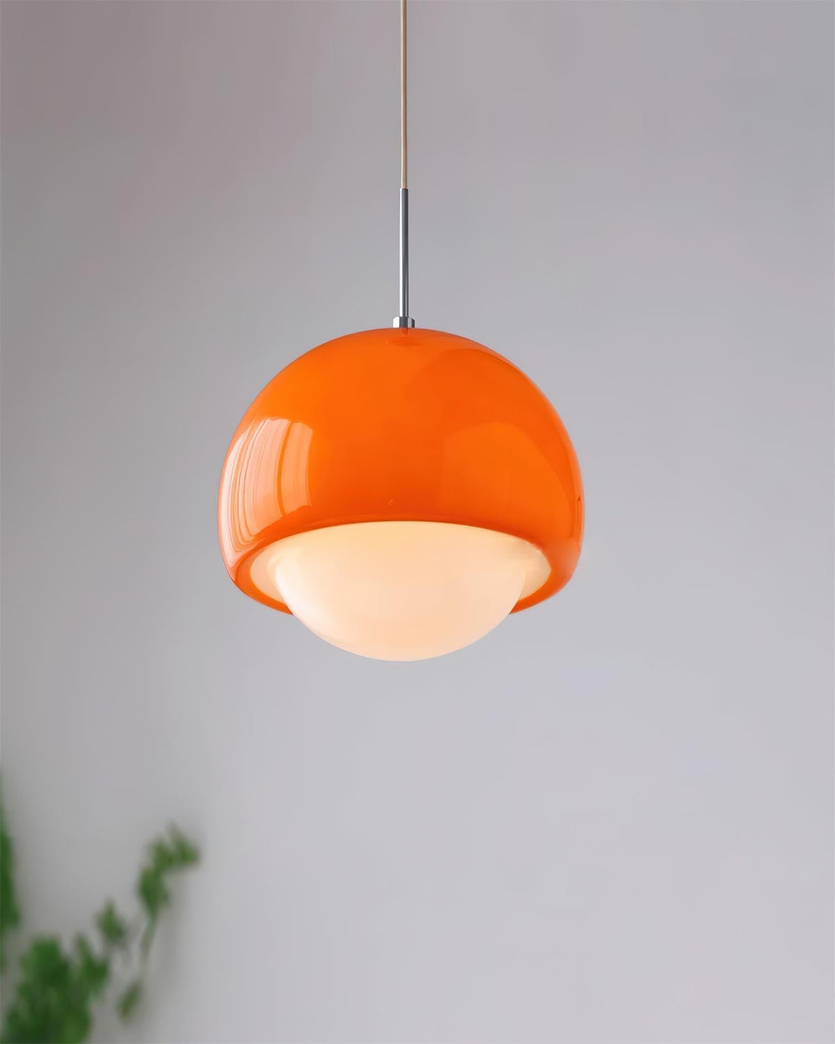 Lipko hanglamp met glazen bol retro modern kleurrijk