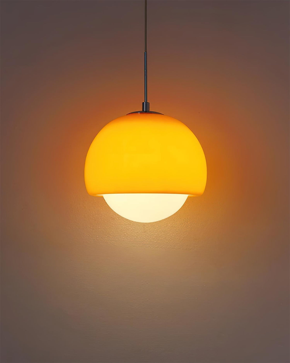 Lipko hanglamp met glazen bol retro modern kleurrijk