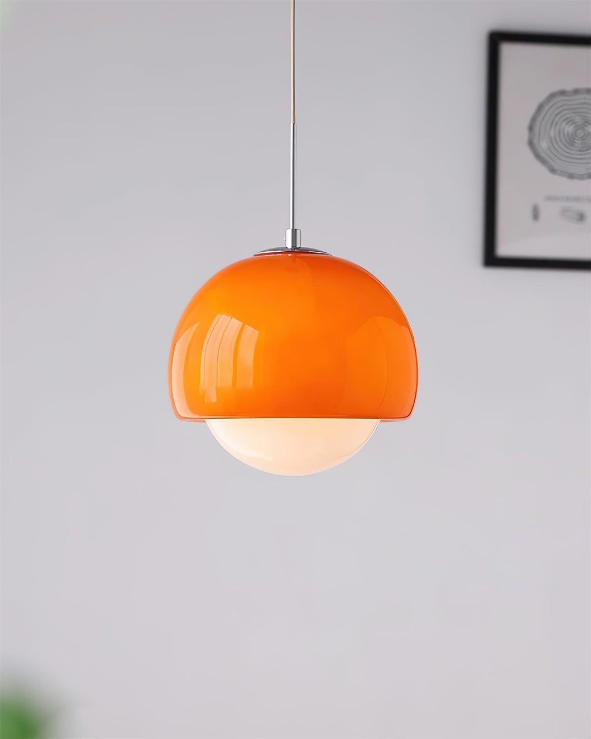 Lipko hanglamp met glazen bol retro modern kleurrijk