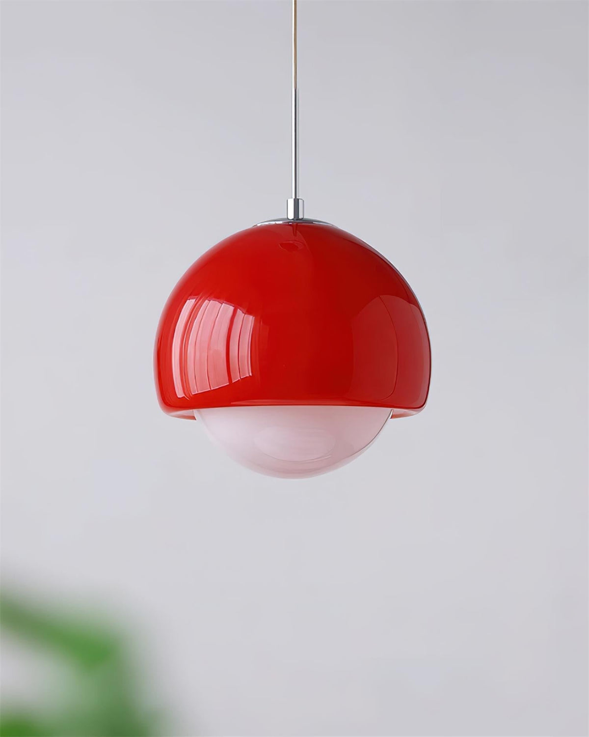 Lipko hanglamp met glazen bol retro modern kleurrijk