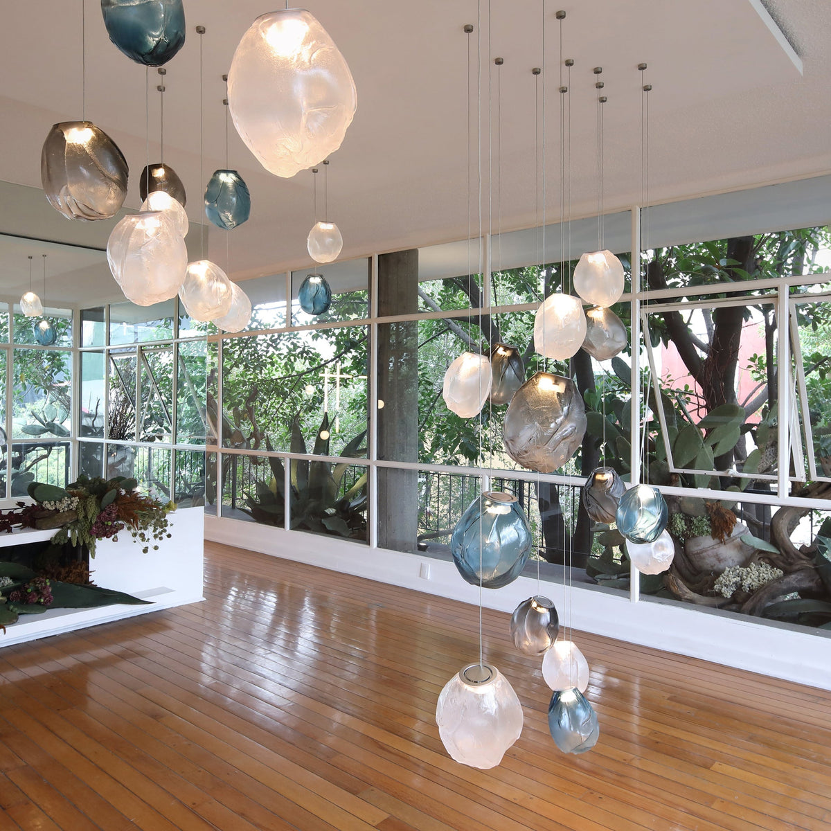 Celenelle Liquid Stone glas hanglamp