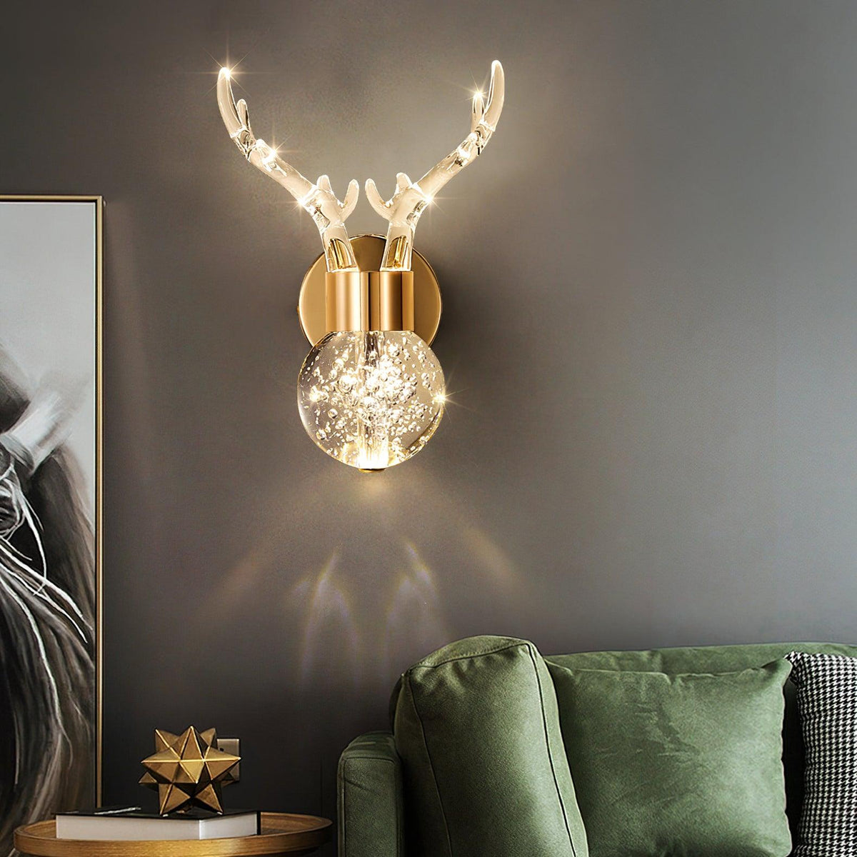 Cexi Postmodern Luxe Herten Kristal wandlamp