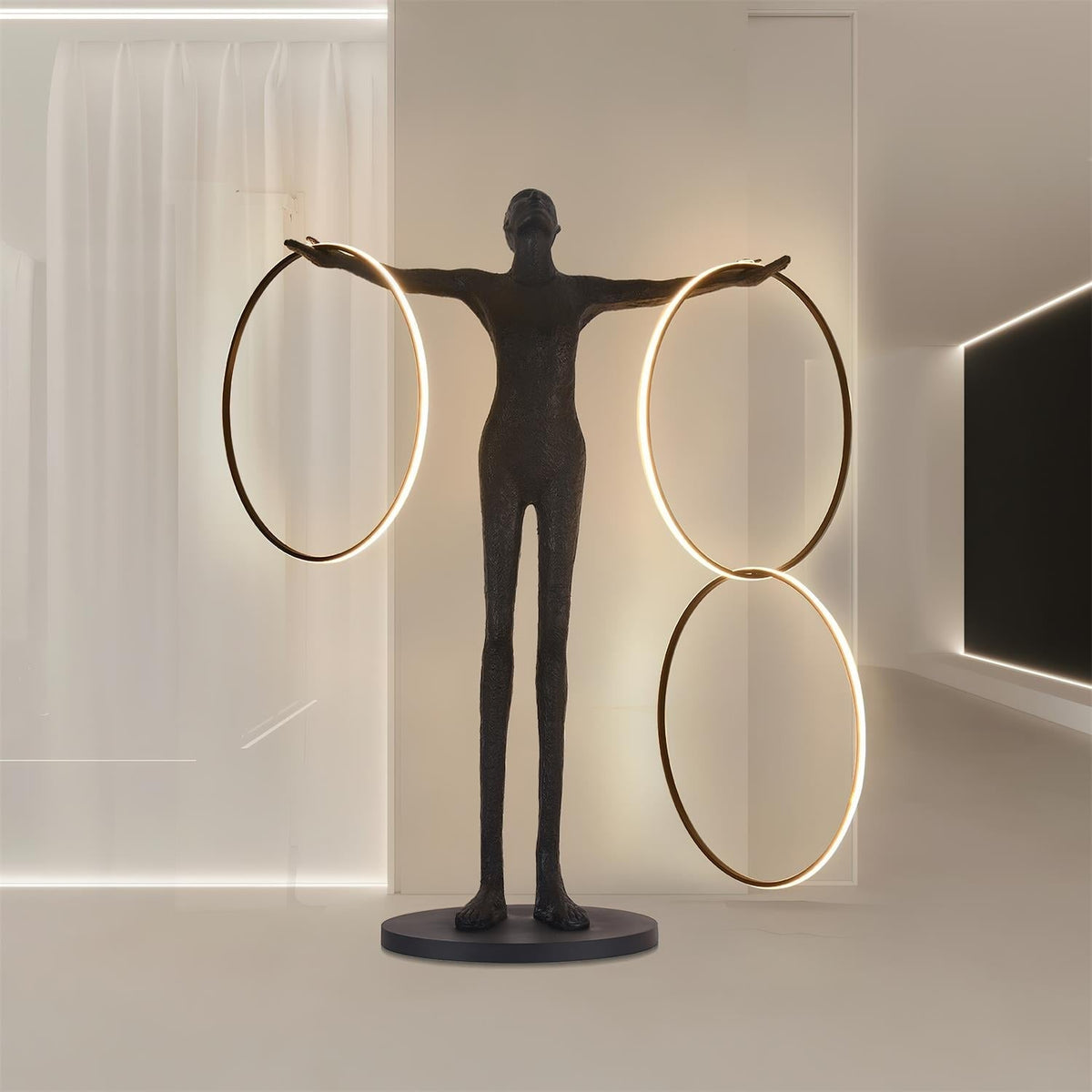 Hoops vloerlamp