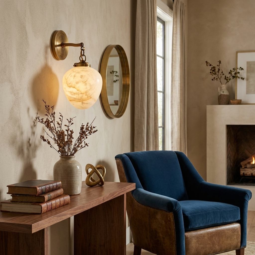 Pemberhurst Albasten wandlamp