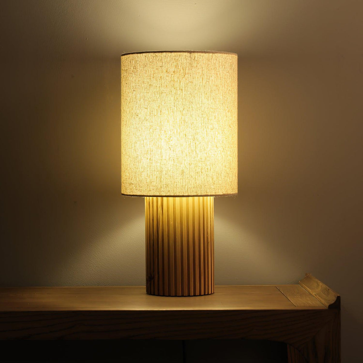 Grove Vintage Stoffen tafellamp