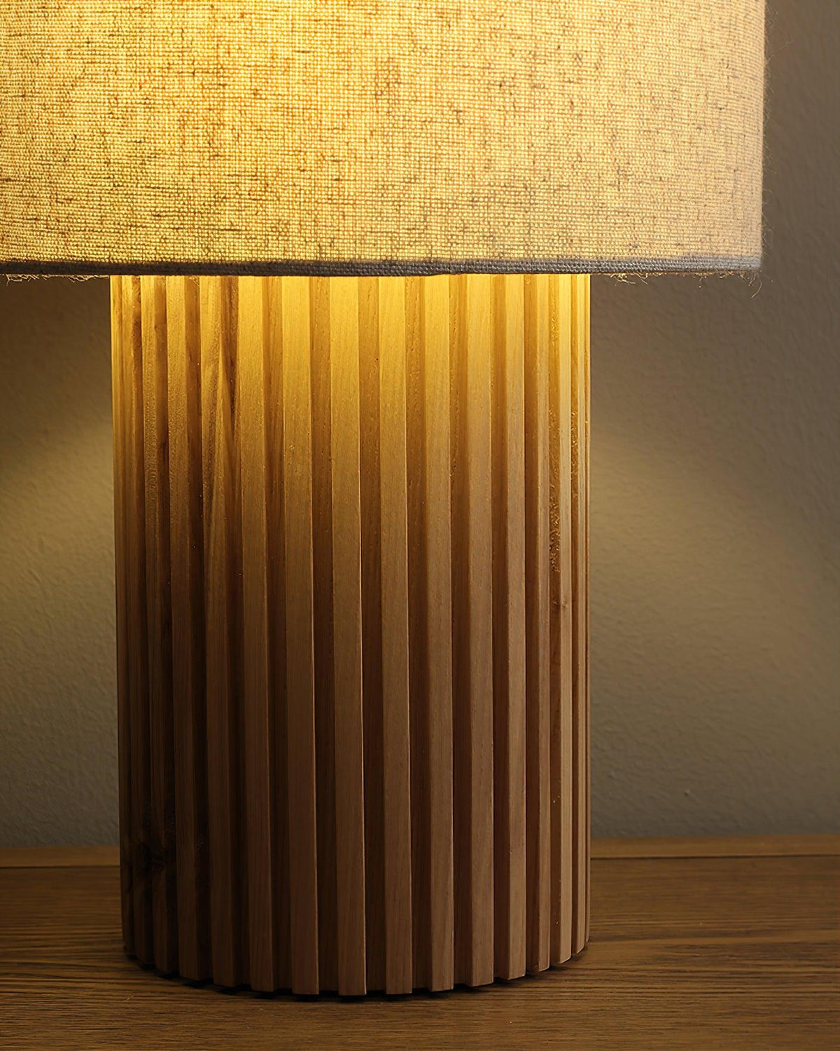 Grove Vintage Stoffen tafellamp