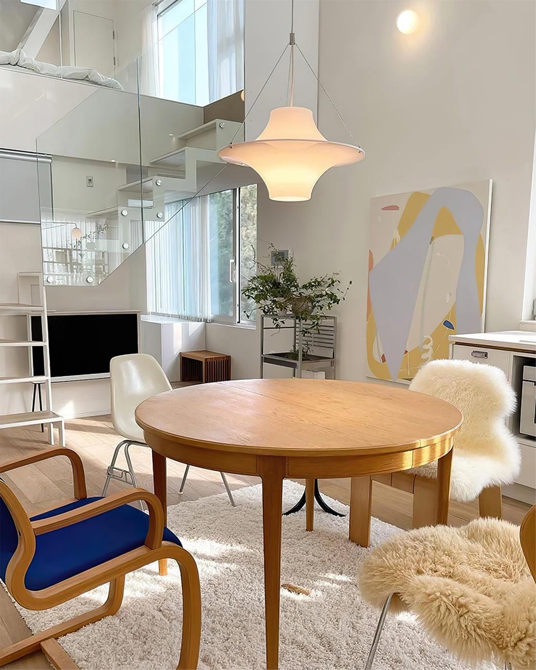 Dali hanglamp acryl UFO-vorm voor moderne woonkamer