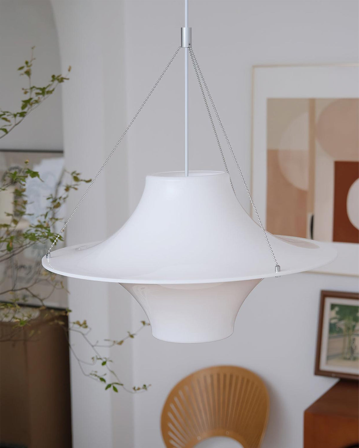 Dali hanglamp acryl UFO-vorm voor moderne woonkamer