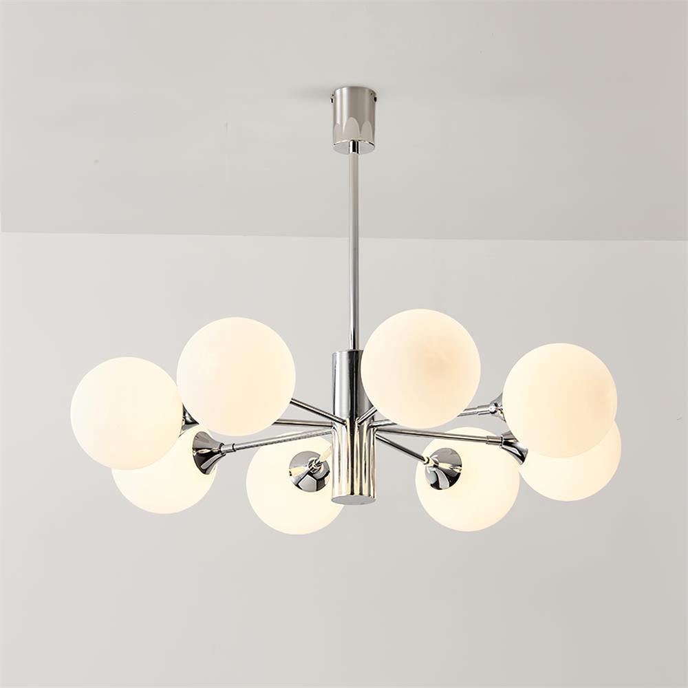 Eirivaria Kroonluchter chroom glas bollen