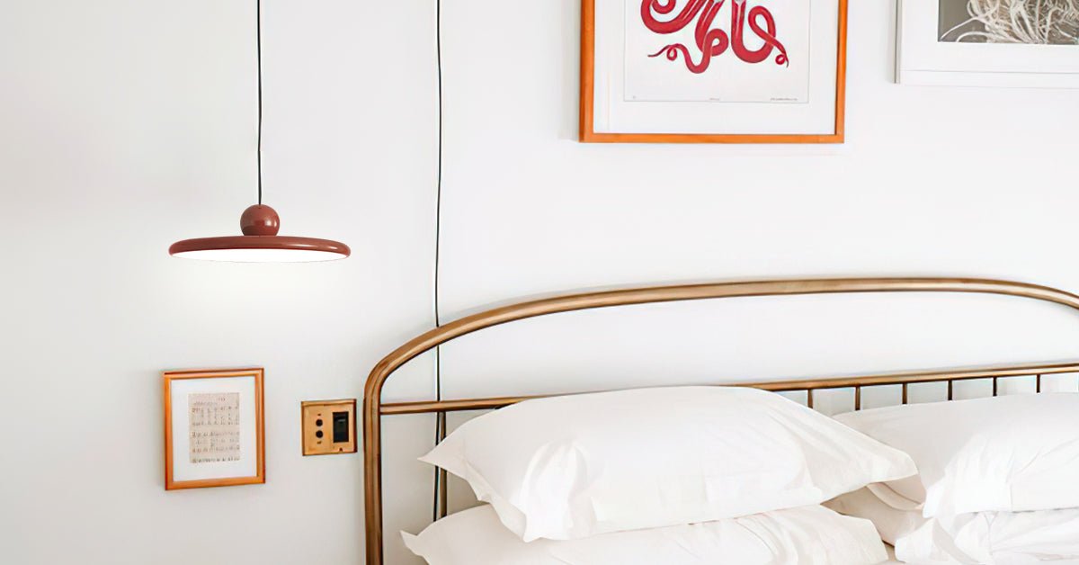 Terioaine hanglamp Swag groen en rood